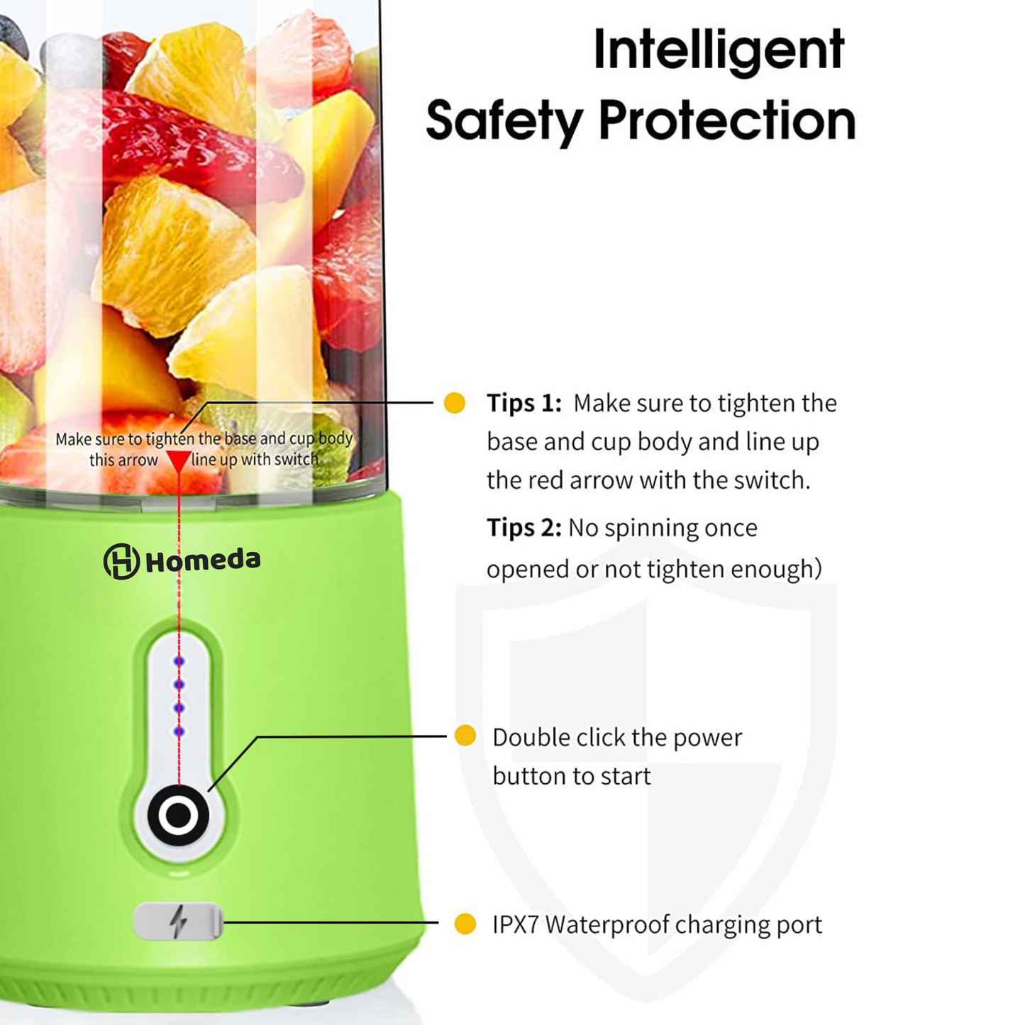 Portable Blender For Juices, Shakes, Smoothies, Baby Food