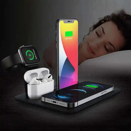 Portable Magnetic 4 in 1 Wireless Charger - Homeda Labs LLP