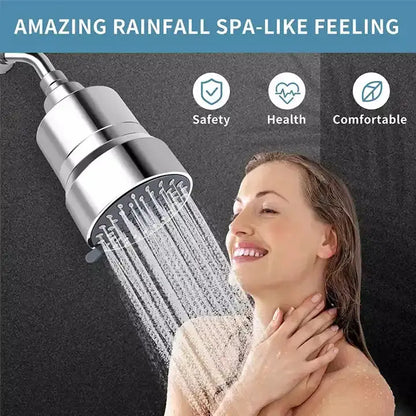 3 Mode High Flow Fixed Spa Filter Shower Head - Homeda Labs LLP