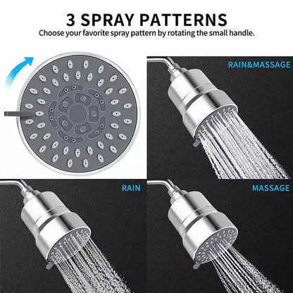 3 Mode High Flow Fixed Spa Filter Shower Head - Homeda Labs LLP