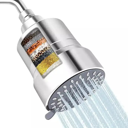 3 Mode High Flow Fixed Spa Filter Shower Head - Homeda Labs LLP
